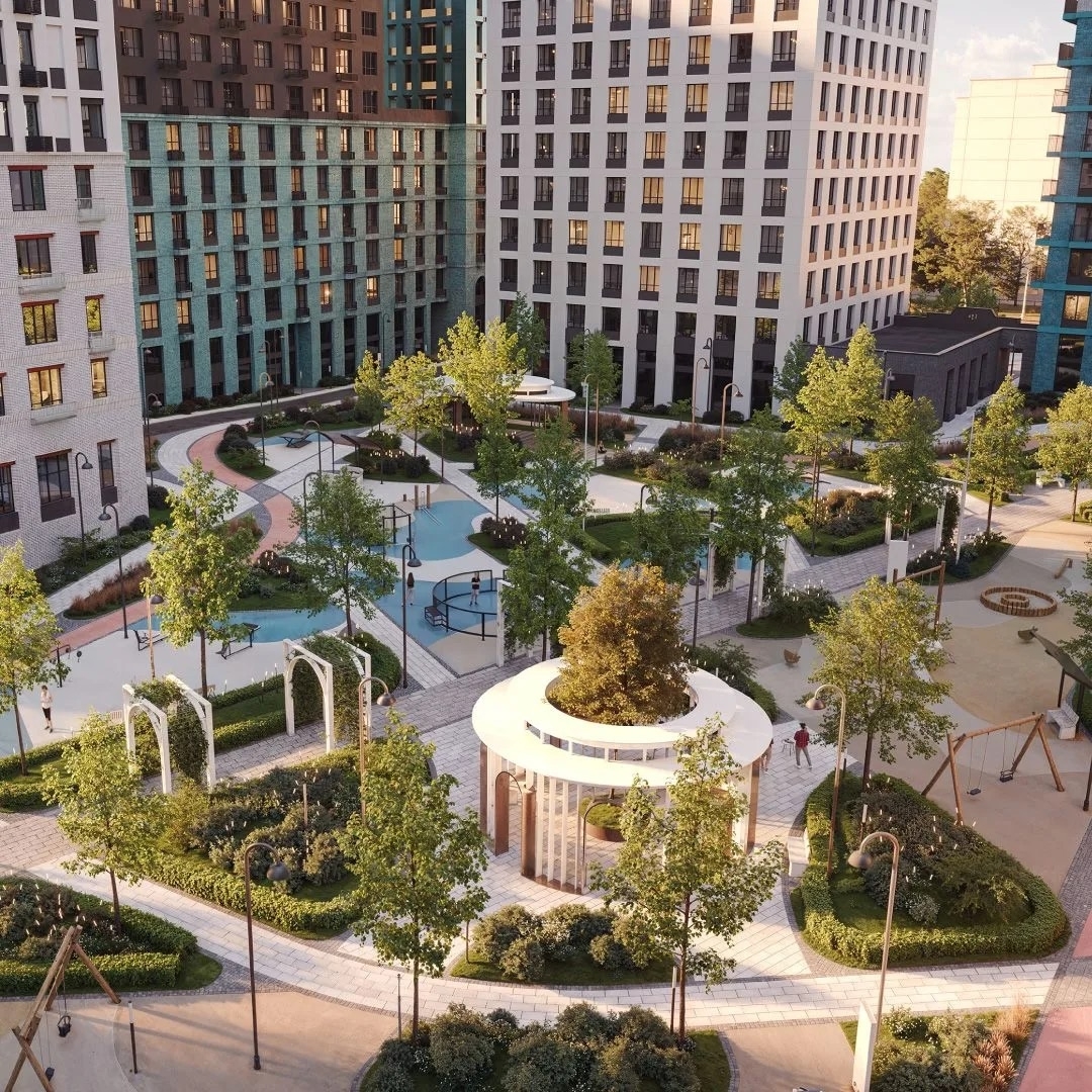 В ЖК «Культура» создадут масштабный двор-сад